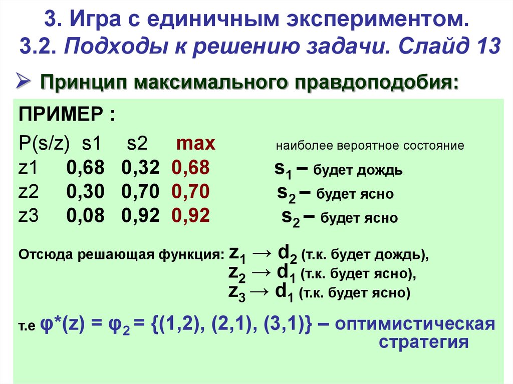 Методы решения статистических задач