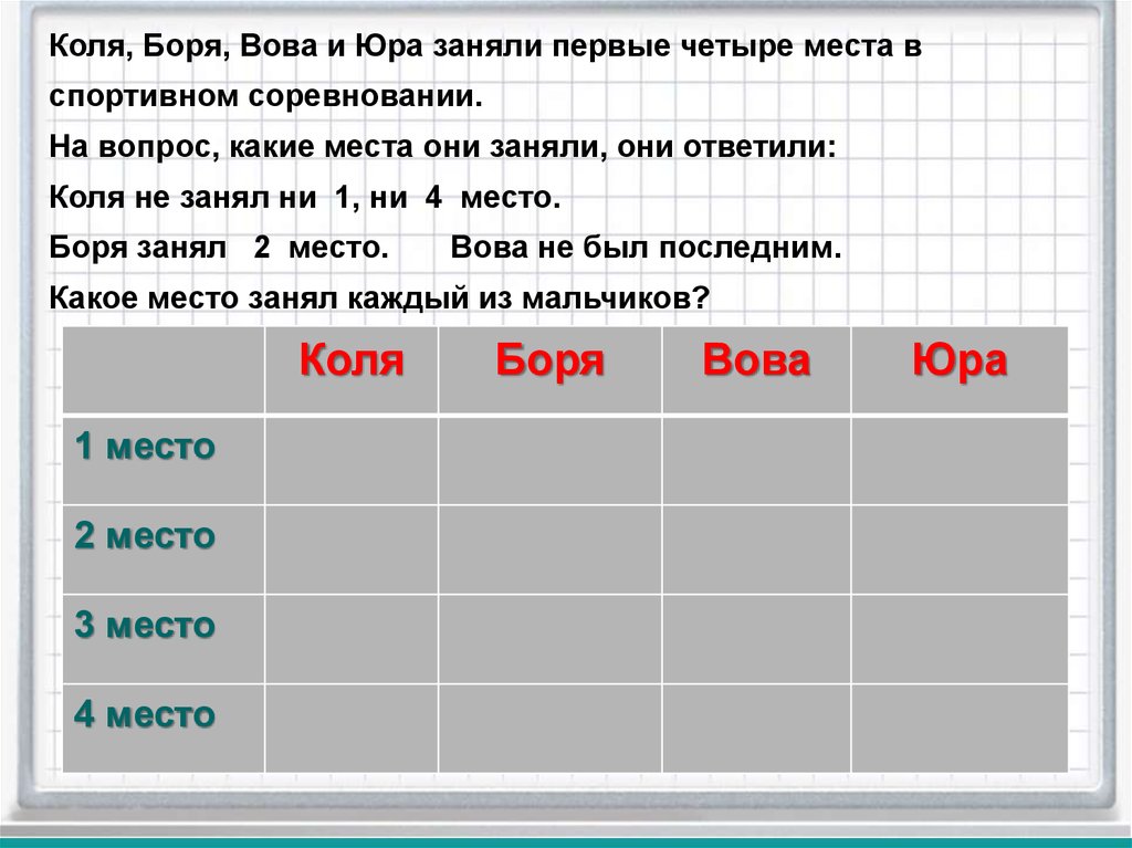 Коля и юра идут на каток какая схема