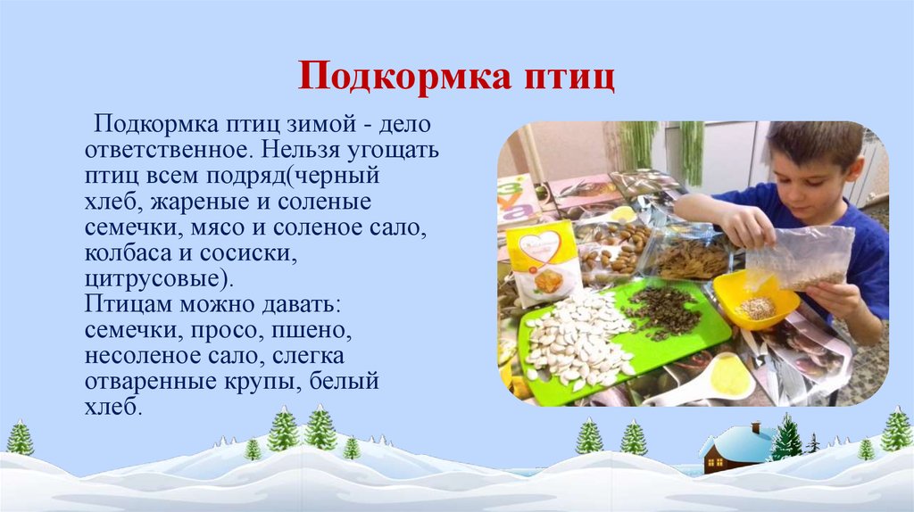 Отца ребенка угощали соленой кашей для чего. Чем угостить птиц зимой. Угощение для птиц зимой с детьми. Консультации для родителей угощение для птиц. Птицы соленые семечки.