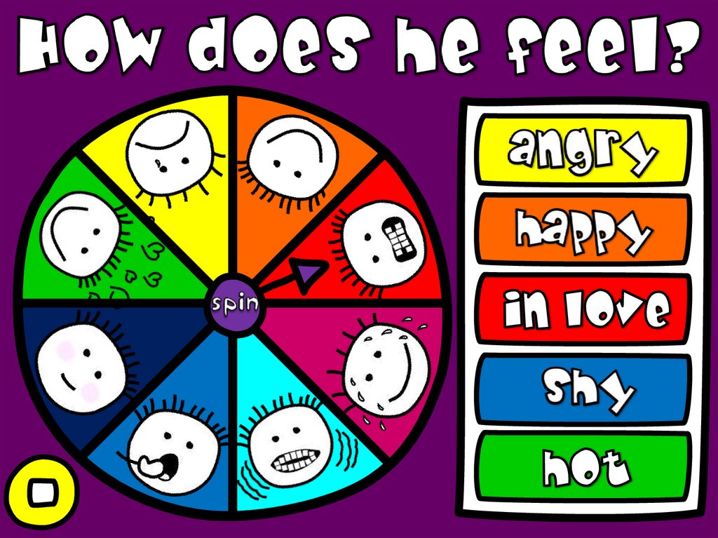 Spin английский. Feeling игра. Эмоции на английском для детей. Игра emotions. Настольные игры по английскому языку.