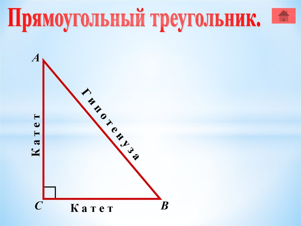 Как рисовать прямоугольный треугольник