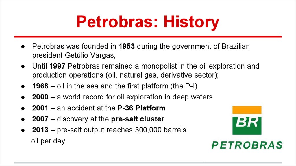 Petrobras: History