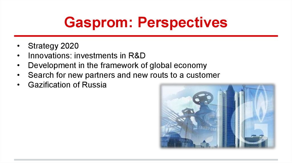 Gasprom: Perspectives