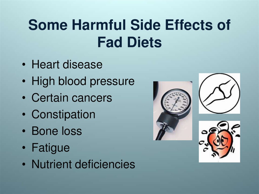 Some Harmful Side Effects of Fad Diets
