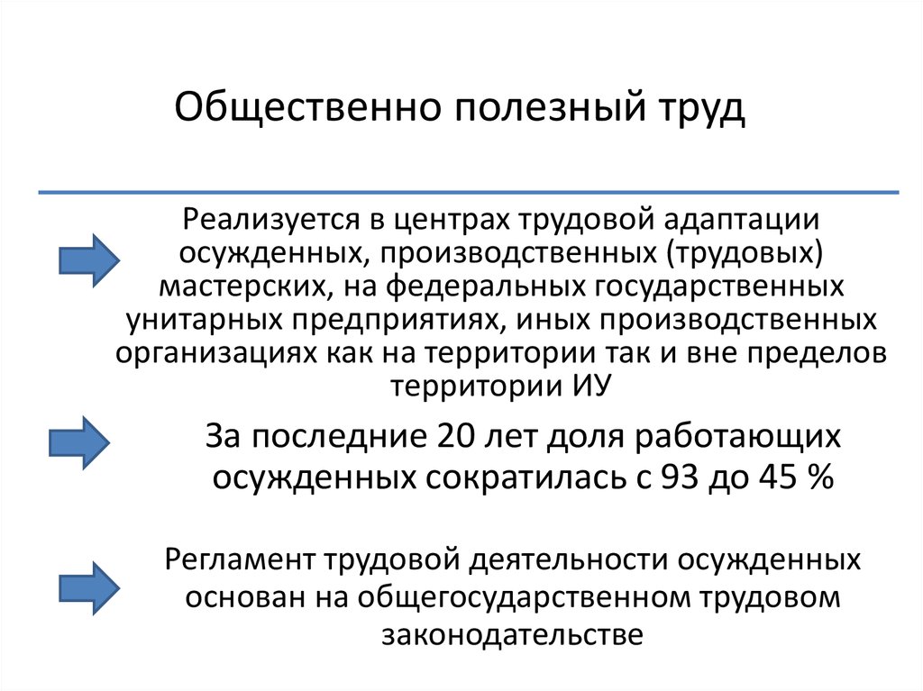 Общественно полезный труд