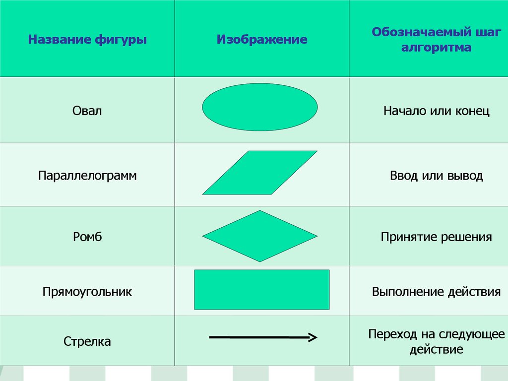 Какое графическое изображение алгоритма вы знаете