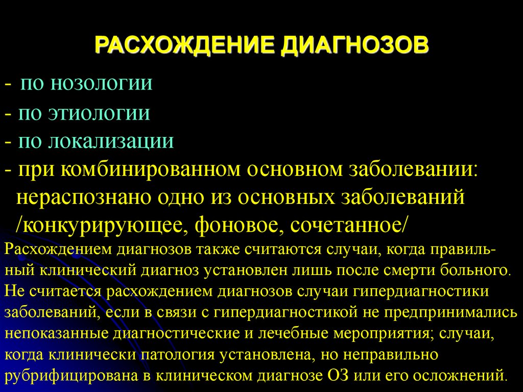 Срок установления заключительного диагноза