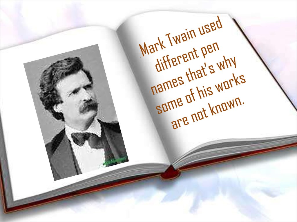 Mark twain презентация на английском