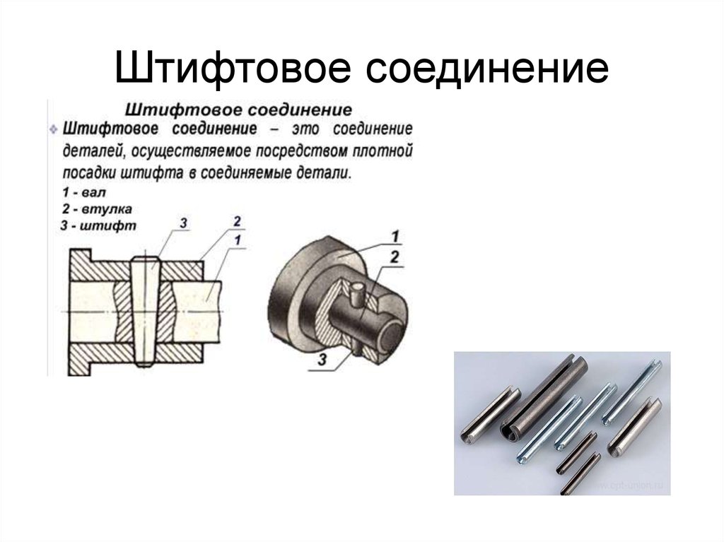 Презентация чертежи шпоночных и штифтовых соединений