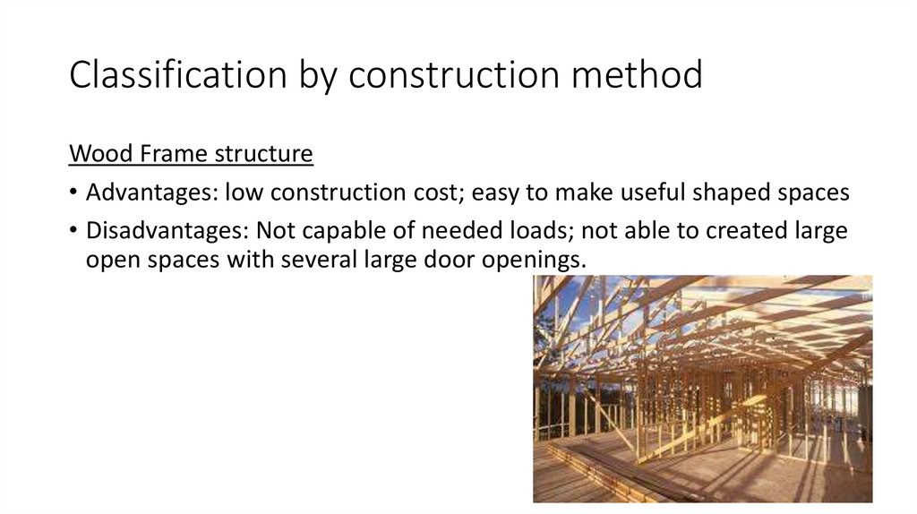 Classification by construction method