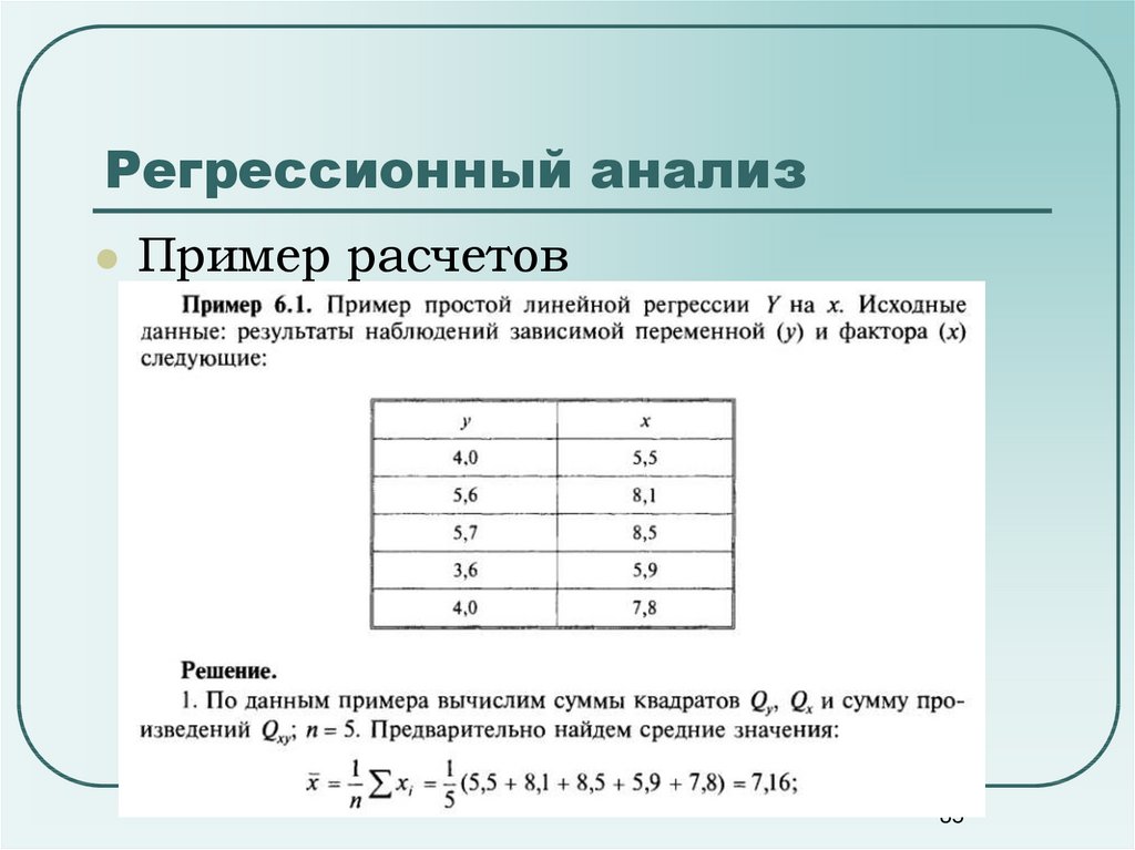 Калькулятор регрессии