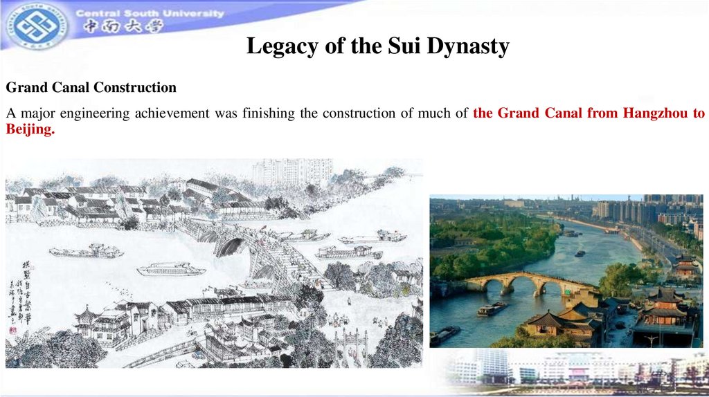 Legacy of the Sui Dynasty
