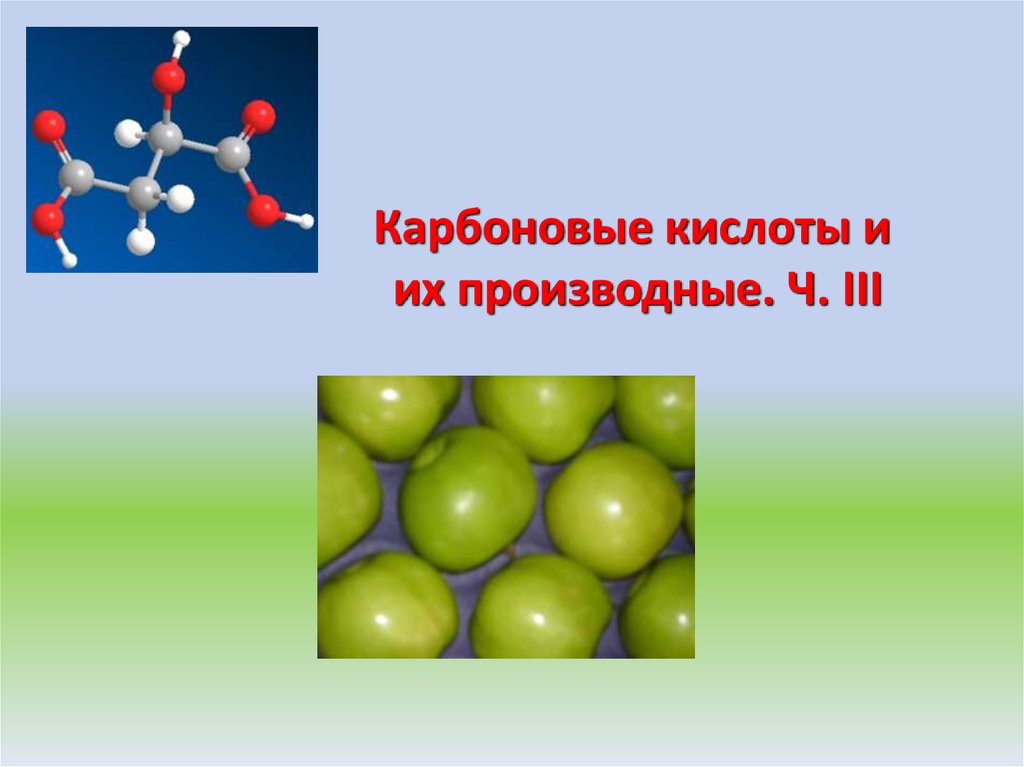 Карбоновые кислоты и их производные презентация