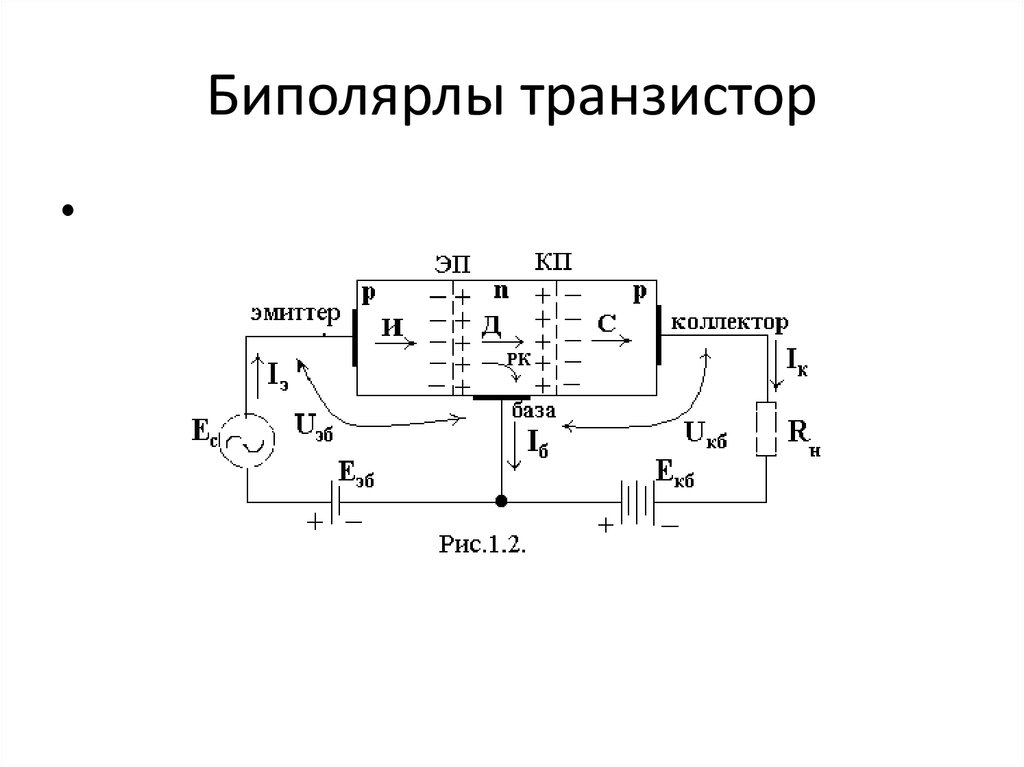 Презентация к уроку транзистор