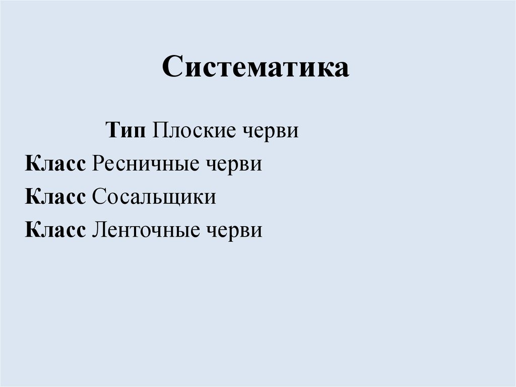 Систематика