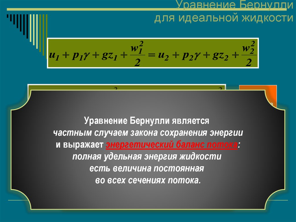 Уравнение потока реальной жидкости. Формула Бернулли гидродинамика. Уравнение Бернулли гидрогазодинамика. Уравнение Бернулли для идеальной жидкости. Уравнение Бернулли для неидеальной жидкости.