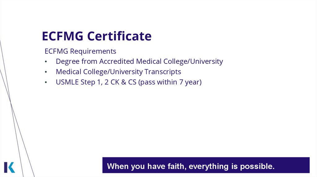 ECFMG Certificate