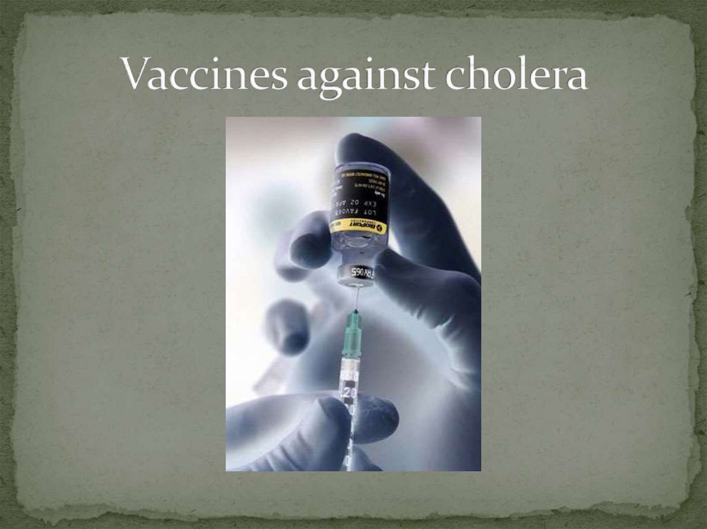 Vaccines against cholera
