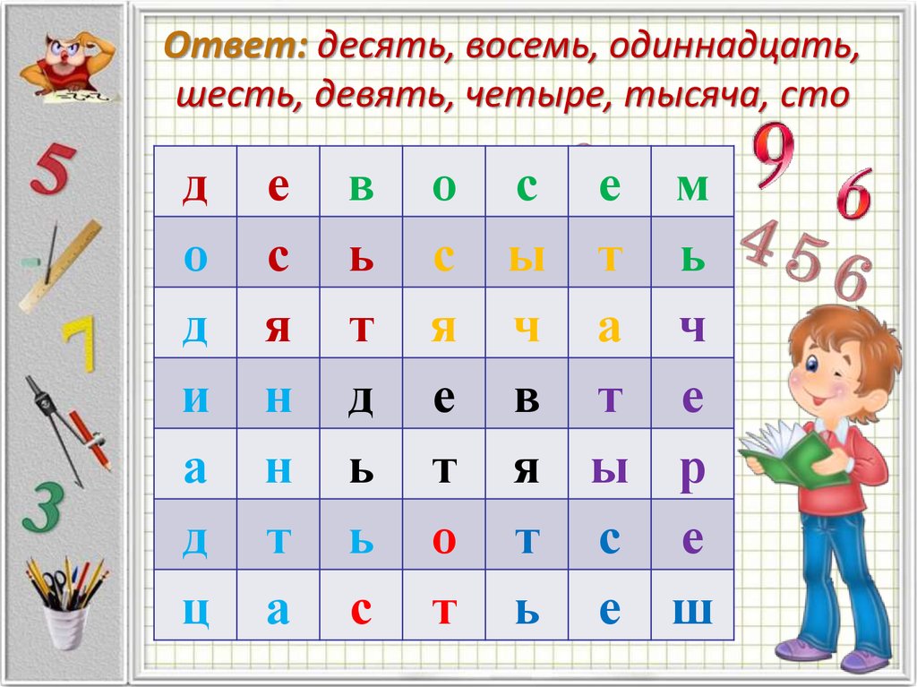 Математическая игра 6 класс презентация