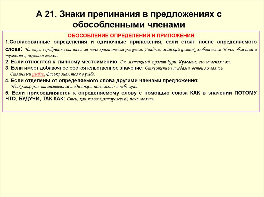 Предложения с одиночными определениями. Пунктуация в предложениях с обособленными членами. Пунктуация при обособленных членах. 1. Пунктуация в предложениях с обособленными членами. Пунктуация при обособленных чл предложения.