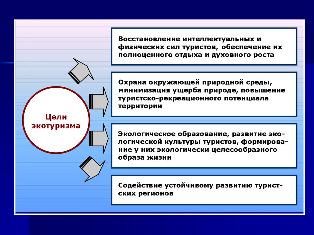 Лекция по теме Экологический туризм и экологические походы