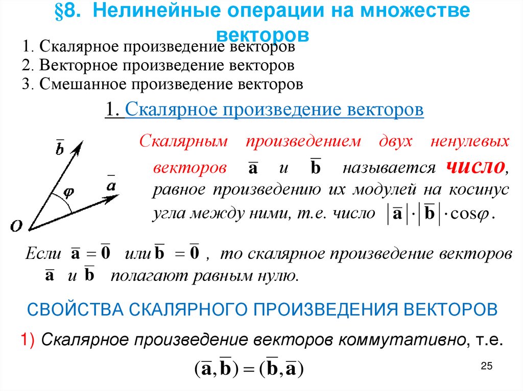 M a c векторы