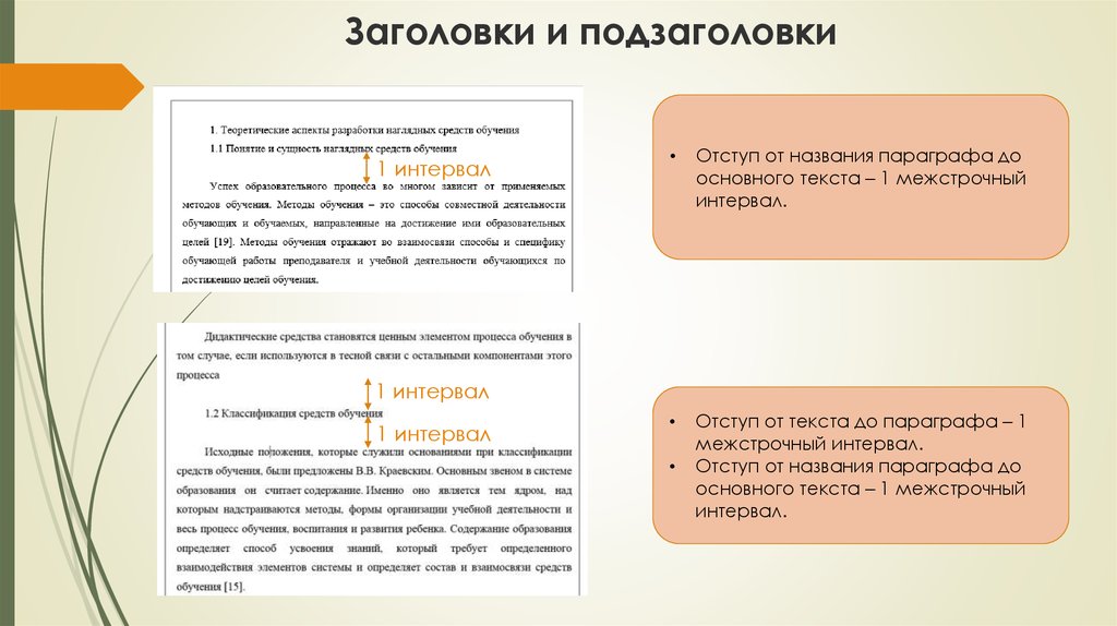 Интервал между рисунком и текстом в дипломе