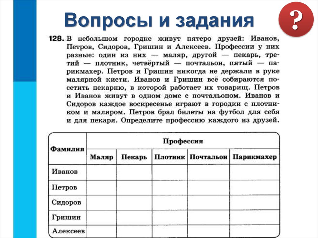 В одном дворе живут четыре друга. Представление информации задания. Представление информации в форме таблиц. Таблица - и форма представления информации в информатике.