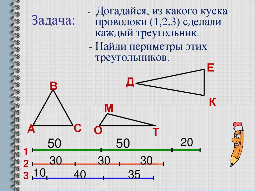 Установите вид треугольника