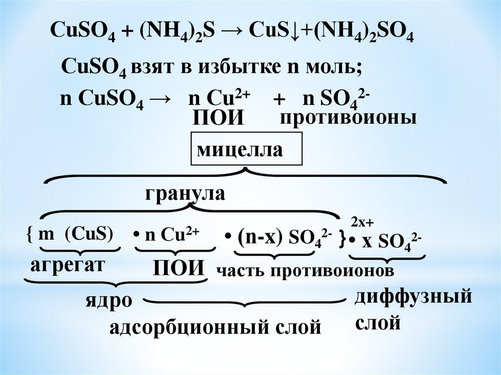 Cuso4 k3po4. Формула мицеллы Золя сульфата бария. Формулу мицеллы Золя as2s3. Строение мицеллы коллоидного раствора. Составление мицеллы коллоидного раствора.