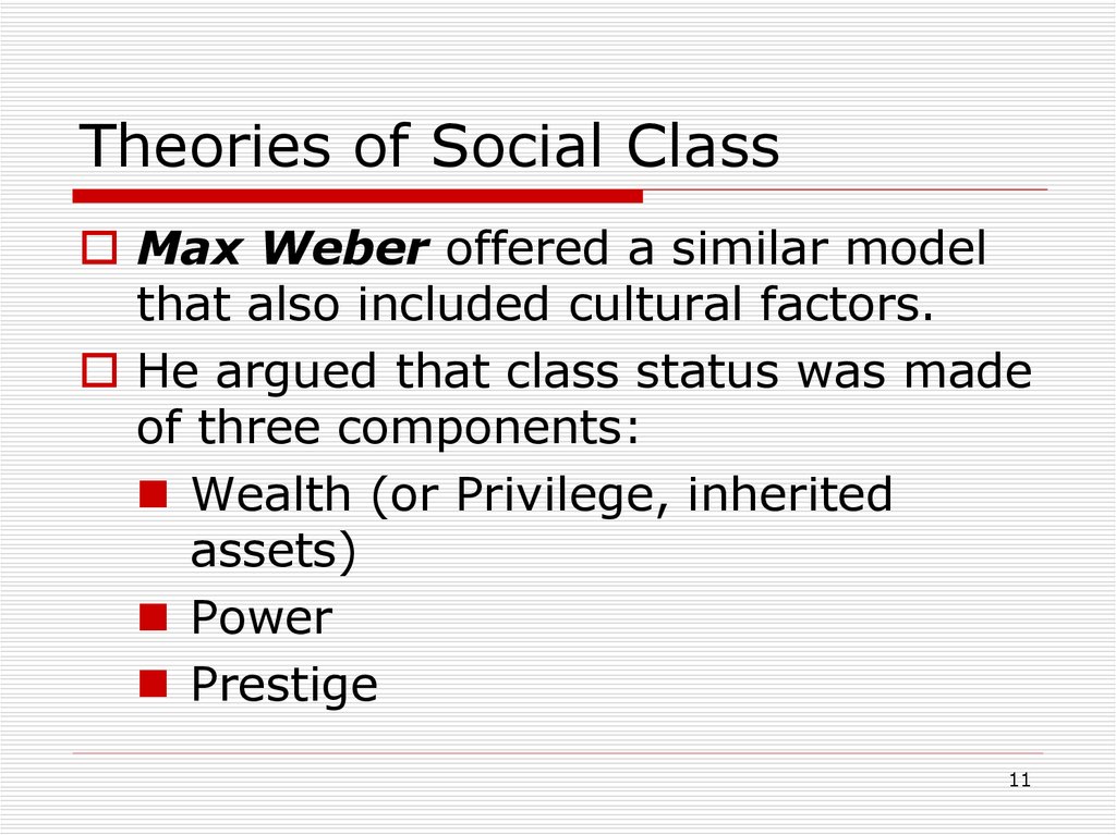 Theories of Social Class