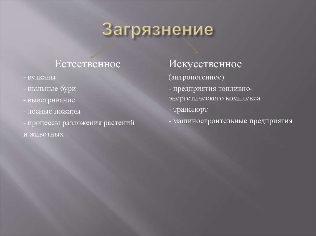 Загрязнение