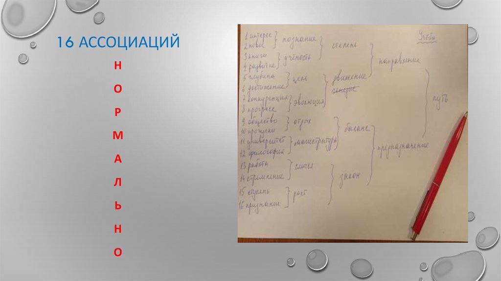 Пройти тест юнга. Методика Юнга 16 ассоциаций. Ассоциативный тест Юнга пример. Практика 16 ассоциаций. Тест Юнга 16 ассоциаций.