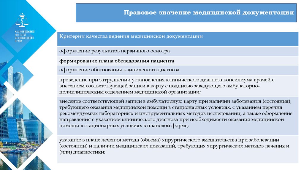 Значение документации. Юридическое значение медицинской документации. Правовые аспекты ведения медицинской документации. Критерии качества ведения медицинской документации. Юридическая значимость первичной медицинской документации.