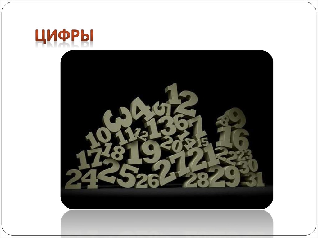 ЦИФРЫ