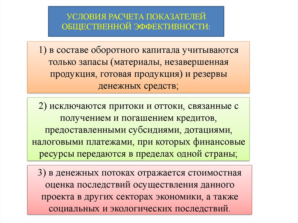 Условия расчетов. Расчетные предпосылки это. Условия начисления %. Потоки отражают следующие показатели ....