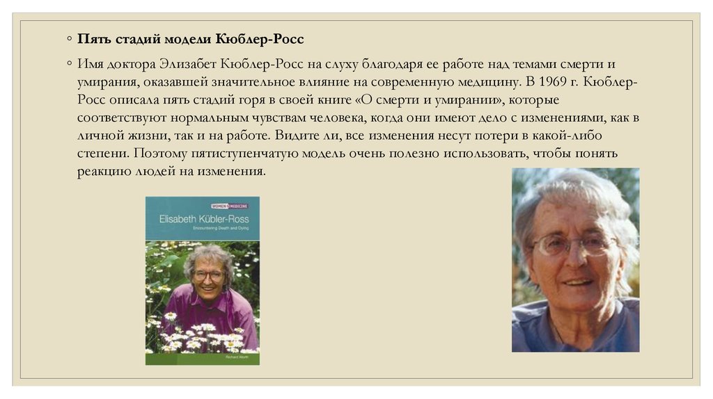 Модель кюблер росс. Доктор Элизабет Кюблер-Росс. Стадии по Элизабет Кюблер-Росс. Модель э. Кюблер-Росс. Пять стадий модели Кюблер-Росс.