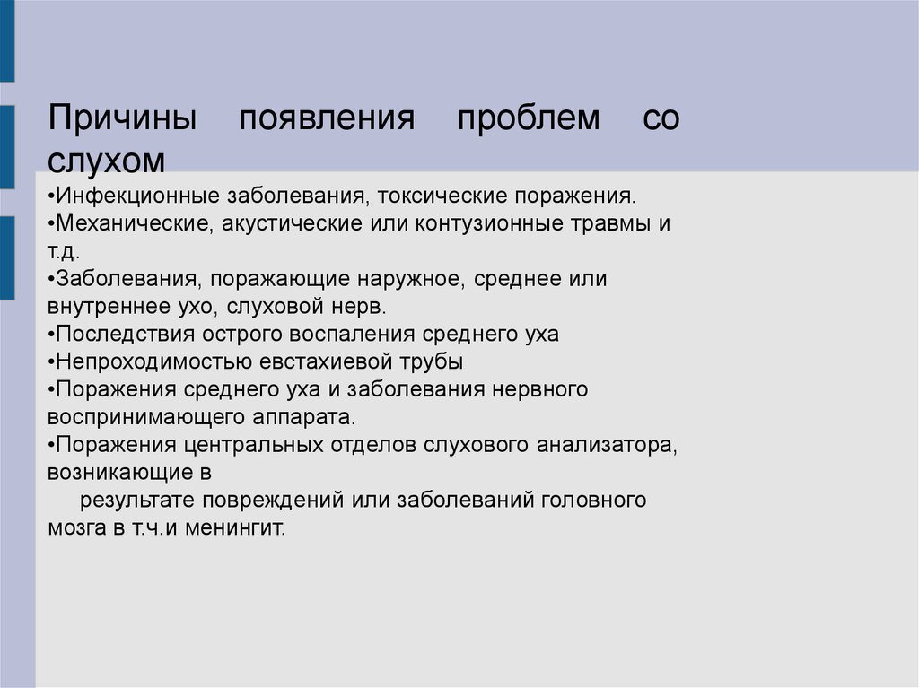 Гигиена слуха презентация 8 класс