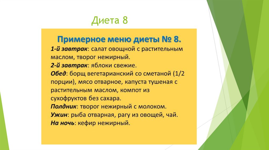 Диета 8