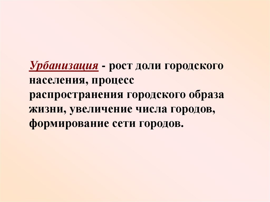 Процесс роста и распространение образа жизни называют. Рост городов и городского образа жизни это. Городской образ жизни. Процесс роста городов.