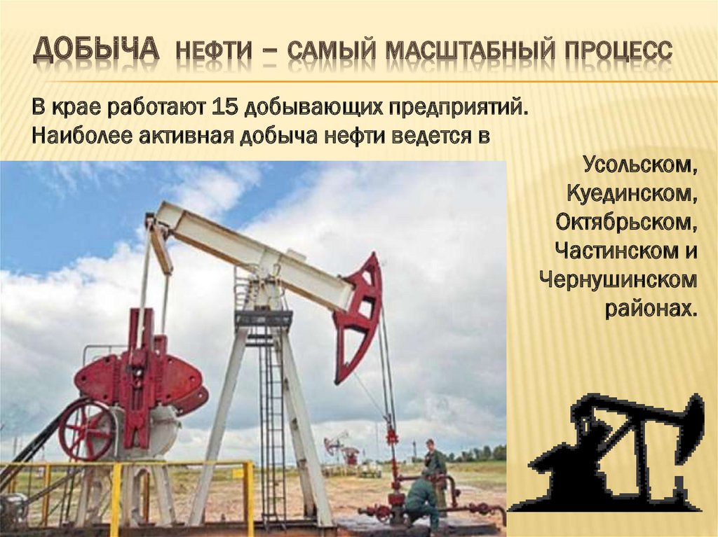 Место добычи нефти в россии
