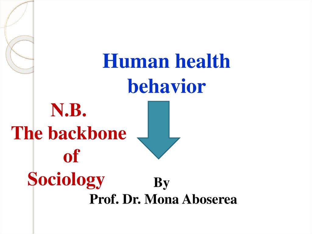 Human health behavior