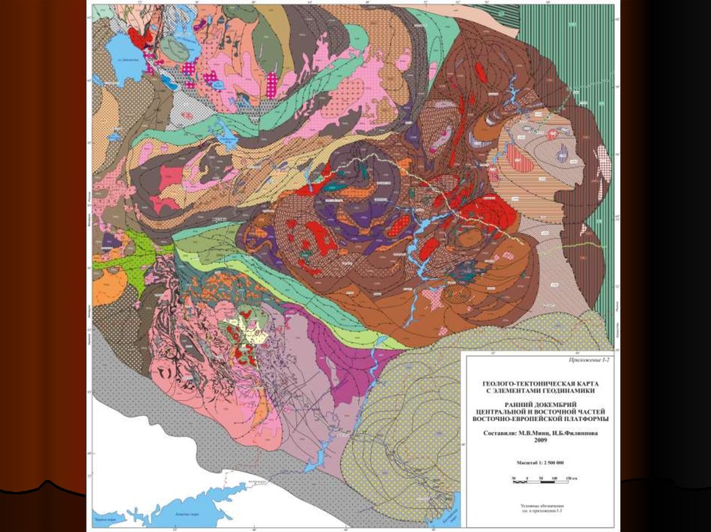 Геологическая карта сибирской платформы всегеи