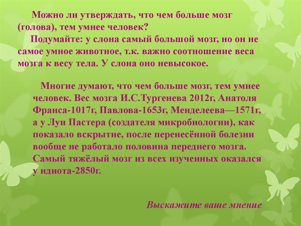 Мозги тургенева. Можно утверждать что человек. Почему человек умнее животных. Можно ли утверждать что. Мозг великих людей.