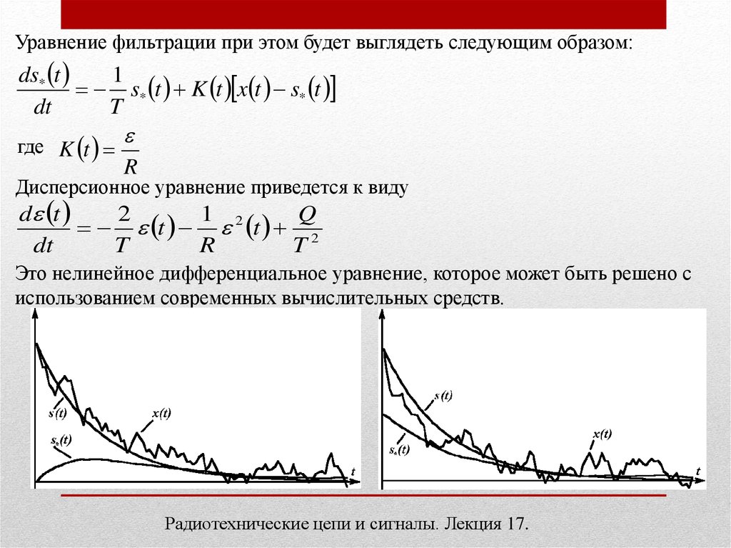 Схема фильтра калмана