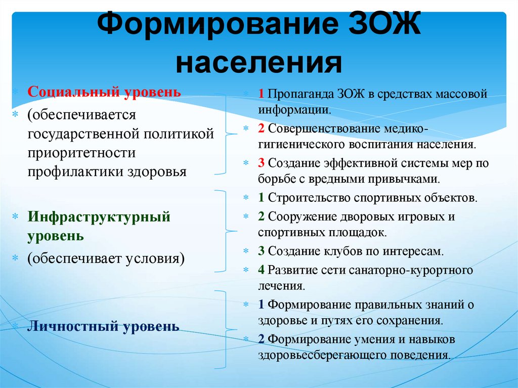 Процесс организации здорового образа жизни презентация