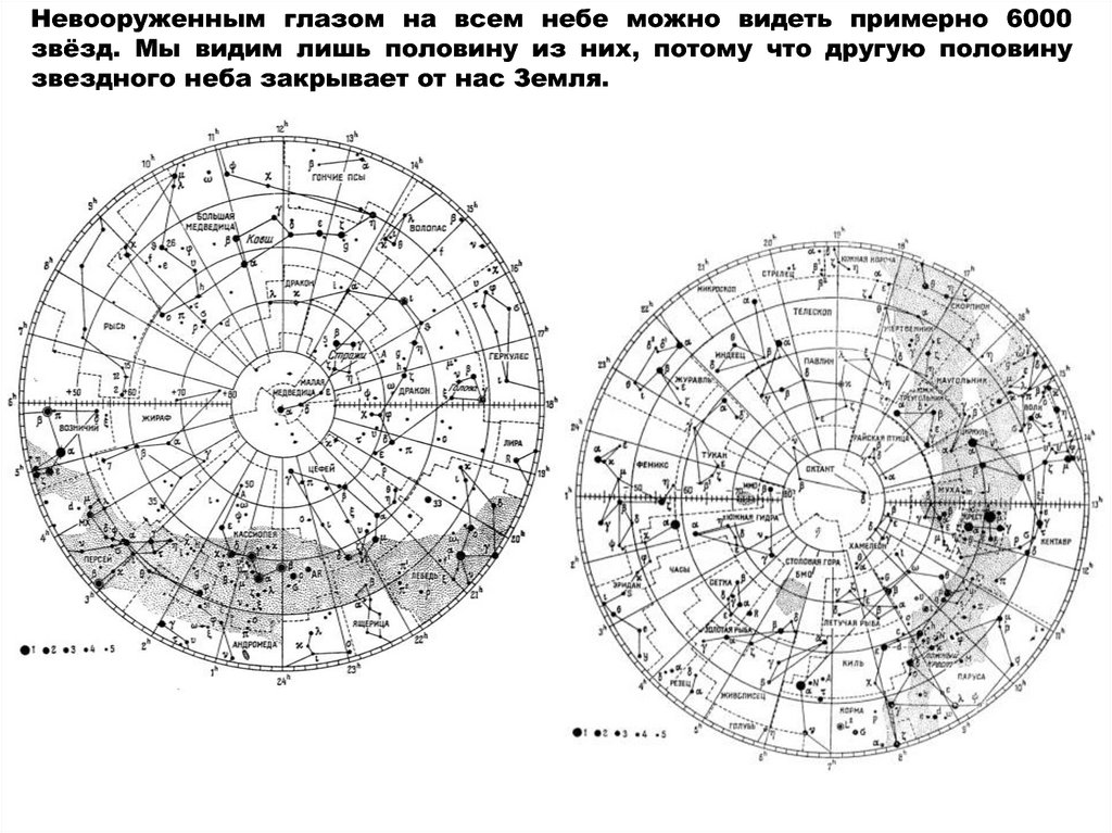 Звездные карты небесные координаты и время презентация