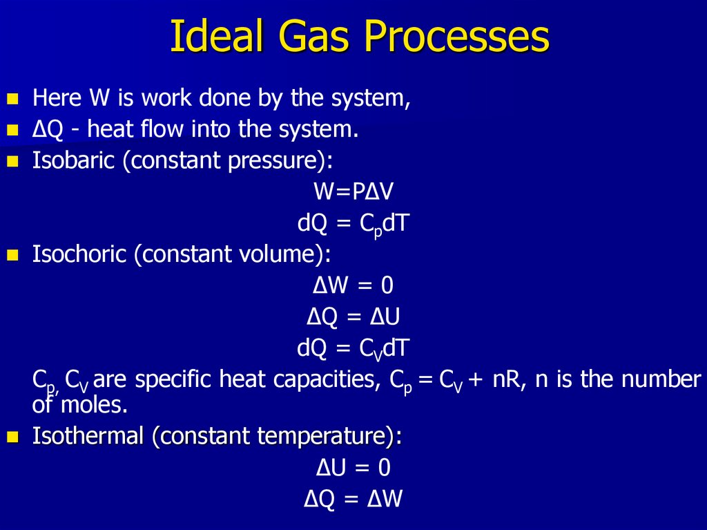 Ideal Gas Processes