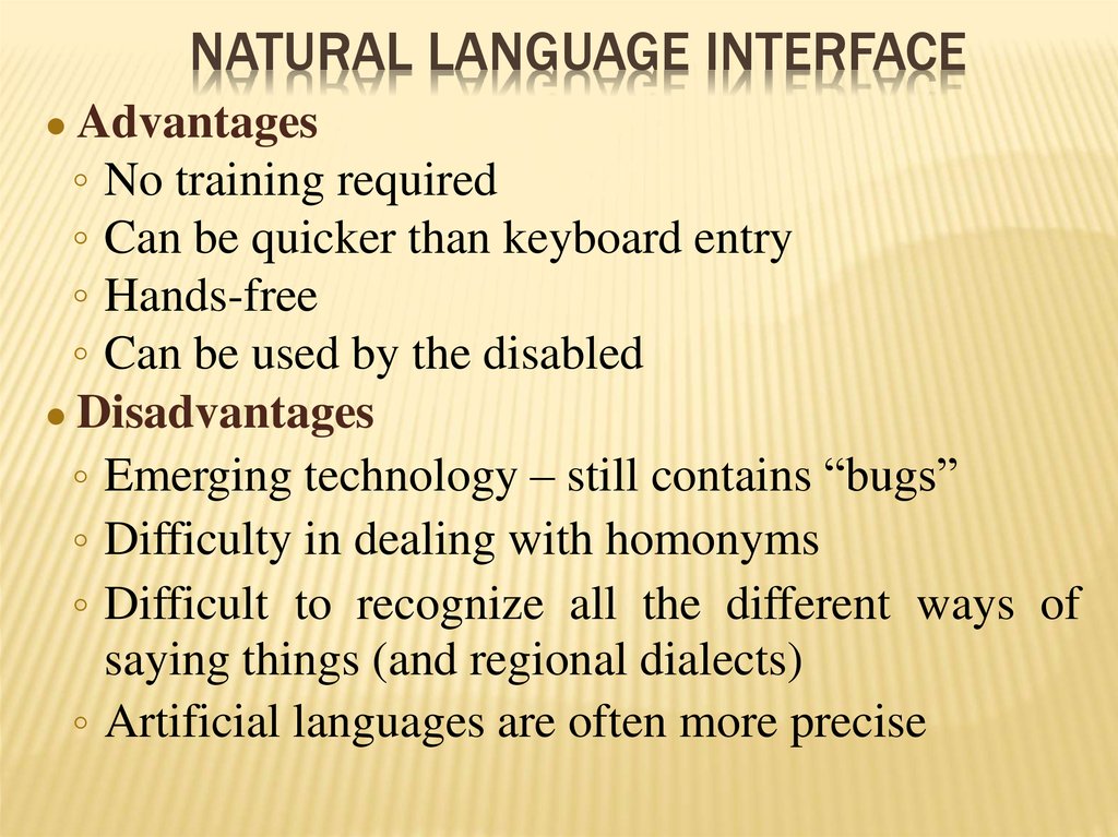 Natural Language Interface
