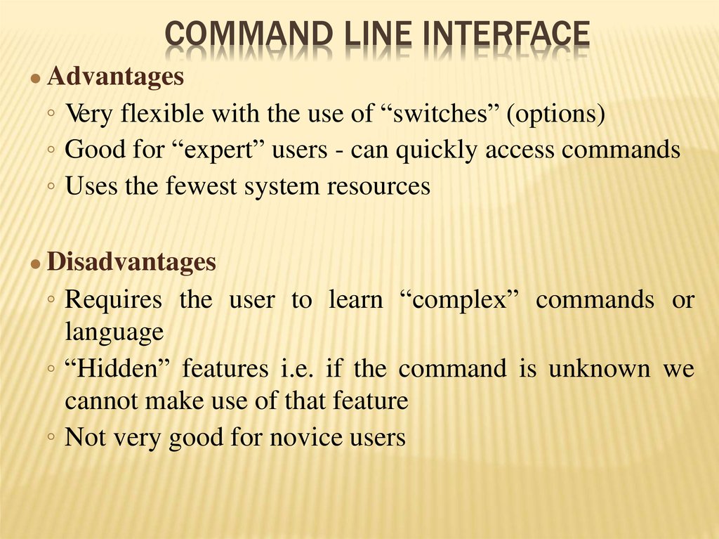 Command Line Interface